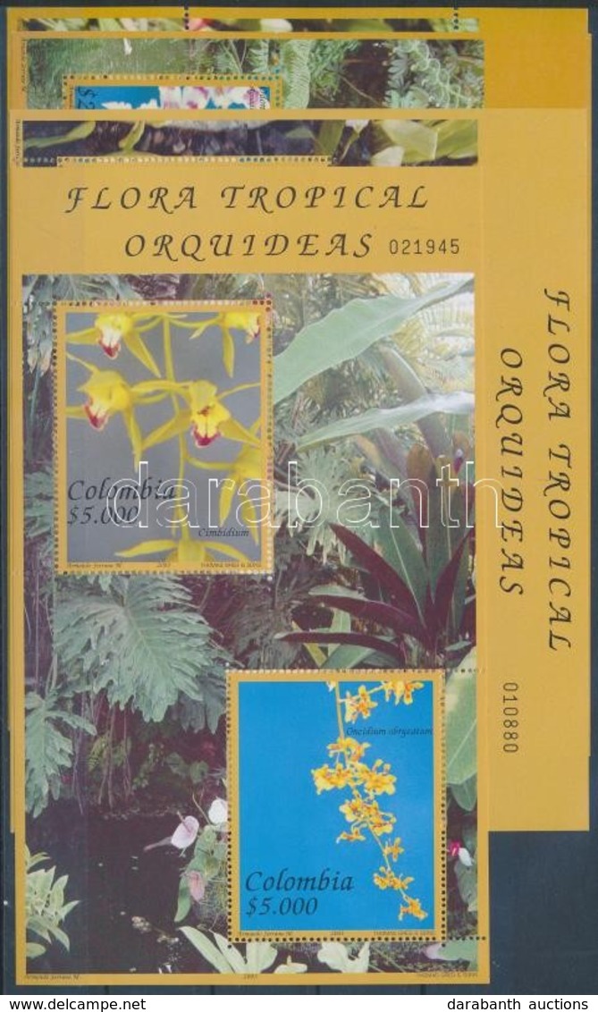 ** 2003 Orchideák Blokksor Mi 54-57 - Other & Unclassified