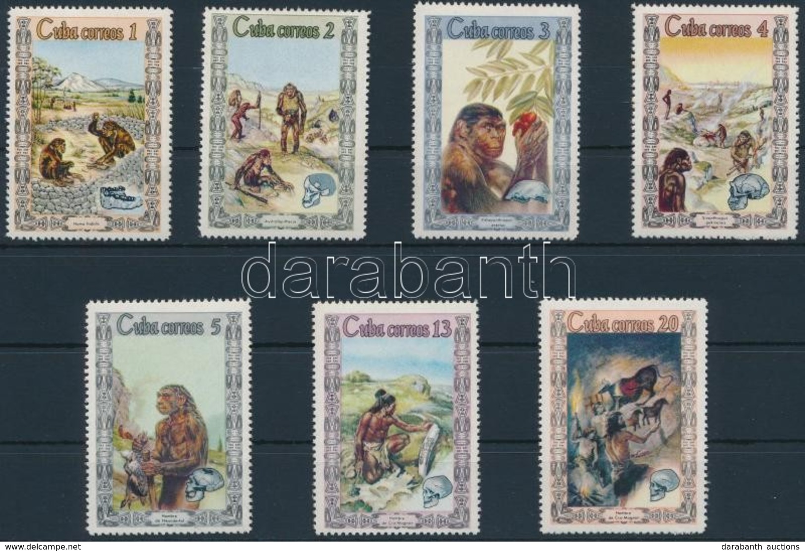 ** 1967 Antropológia Sor
Antropology Set
Mi 1280-1286 - Autres & Non Classés