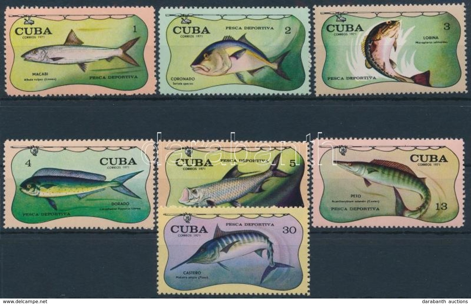 ** 1971 Halak Sor,
Fishes Set
Mi 1721-1727 - Other & Unclassified