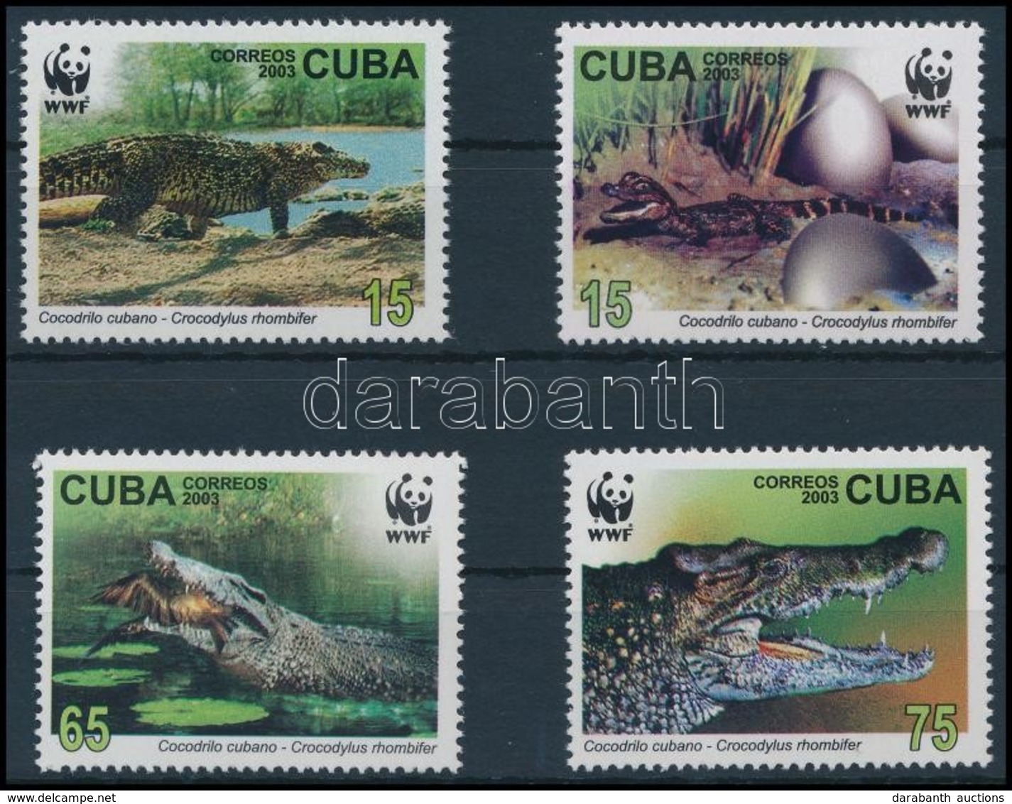 ** 2003 WWF Krokodil Sor,
WWF Crocodile Set
Mi 4553-4556 - Other & Unclassified