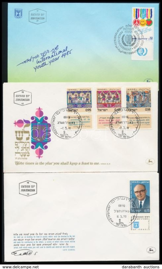 Izrael 1970-1985 8 Db Klf Tabos FDC - Other & Unclassified