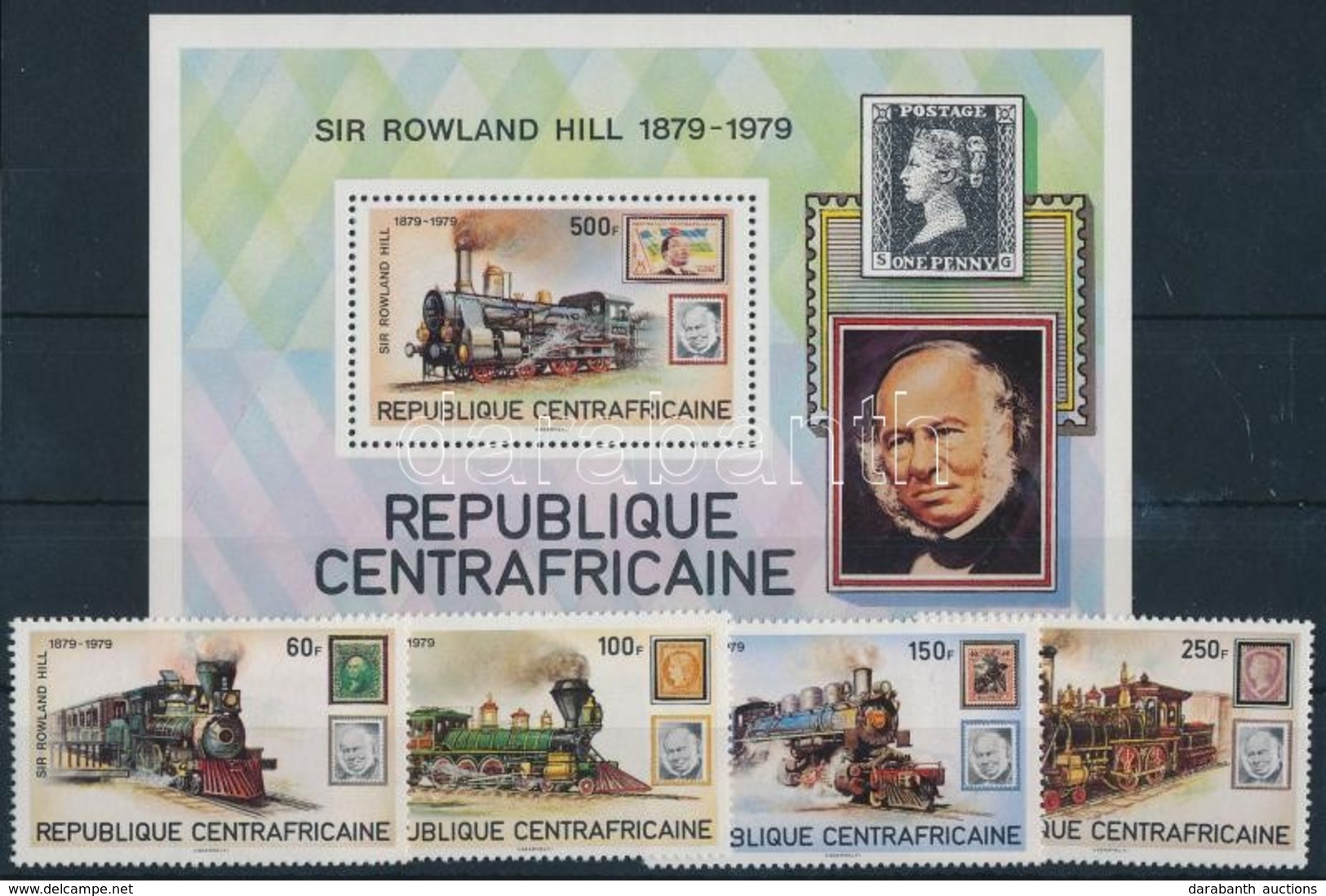 ** 1979 Rowland Hill Sor Mi 648-651 + Blokk Mi 70 - Otros & Sin Clasificación