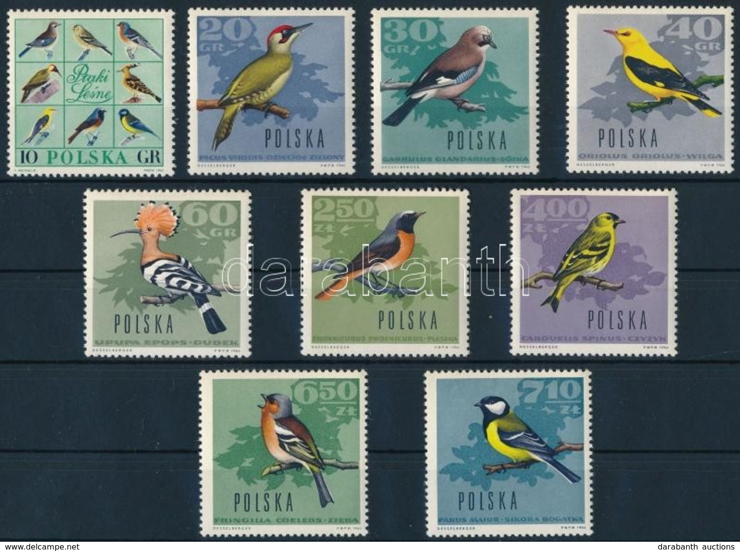 ** 1966 Madarak Sor,
Birds Set
Mi 1718-1726 - Autres & Non Classés