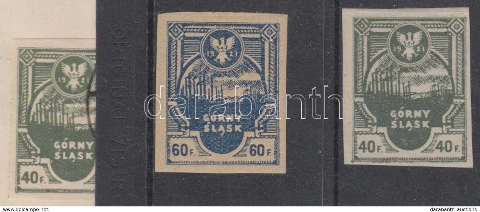 ** Felső-Keletszilézia 1921 Forgalmi értékek Mi 4B, 6B - Other & Unclassified