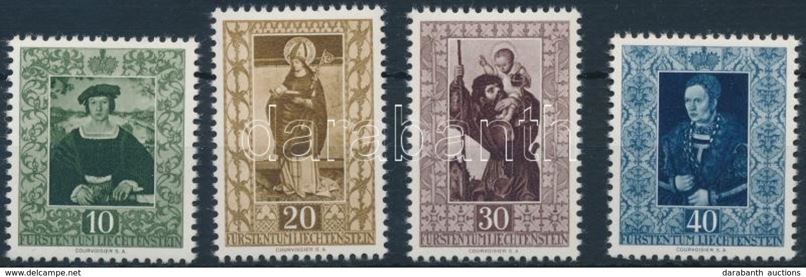 ** 1953 Festmény Sor Mi 311-314 - Other & Unclassified
