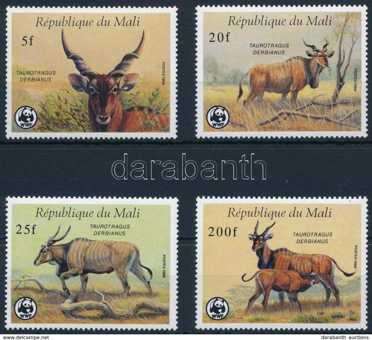 ** 1986 WWF Sor,
WWF Set
Mi 1078-1081 - Other & Unclassified