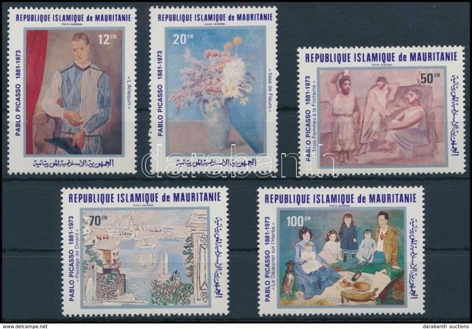 ** 1981 Picasso, Festmények Sor,
Picasso, Paintings Set
Mi 721-725 - Sonstige & Ohne Zuordnung