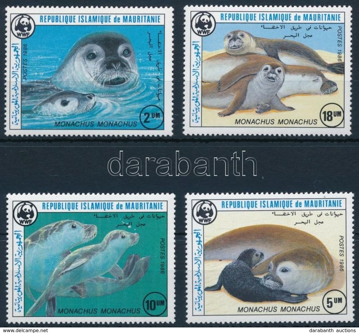 ** 1986 WWF: Fókák,
WWF: Seals Set
Mi 871-874 - Sonstige & Ohne Zuordnung