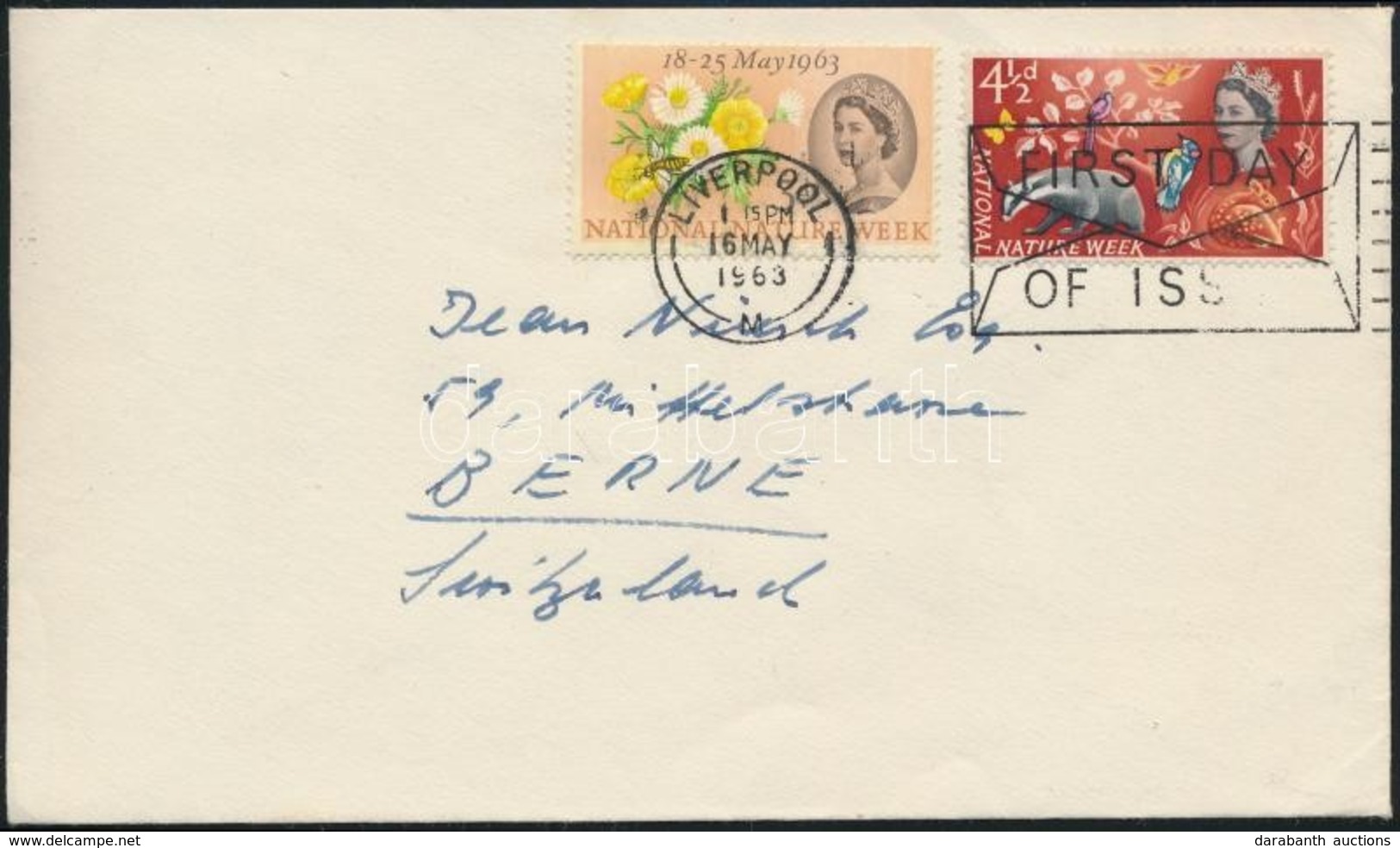 1963 Nemzeti Természetvédelmi Hét Sor Lemezhibás Bélyeggel Mi 357-358x FDC-n (Mi EUR 40,-) - Sonstige & Ohne Zuordnung