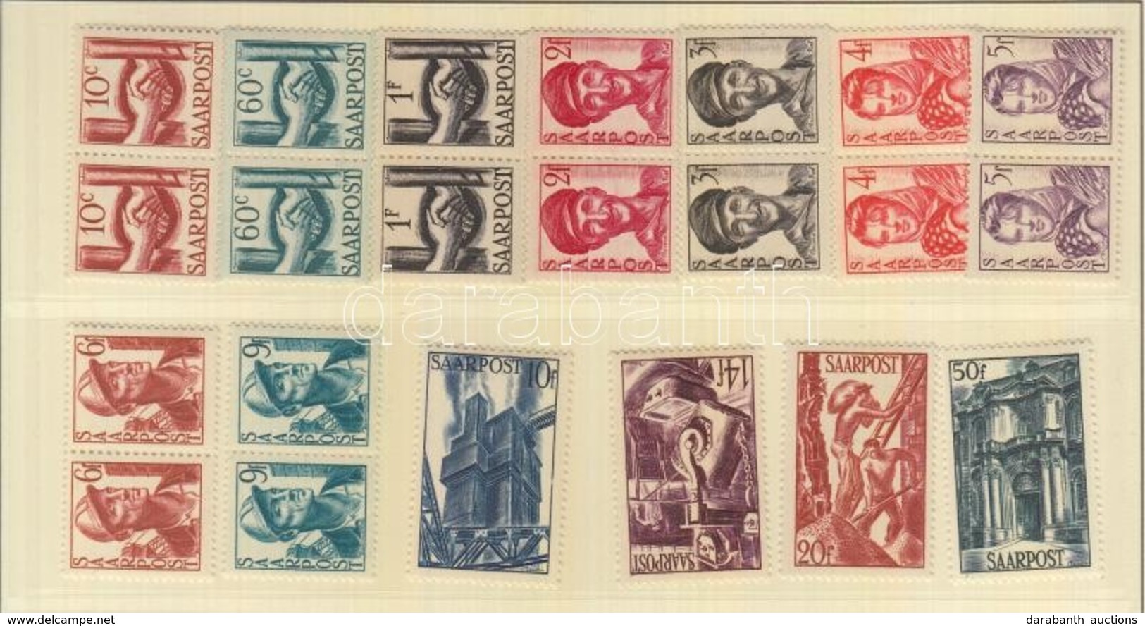 ** 1948 Mi 239-251 + 7 Db Levél + 7 Covers (Mi EUR 246.-) - Autres & Non Classés