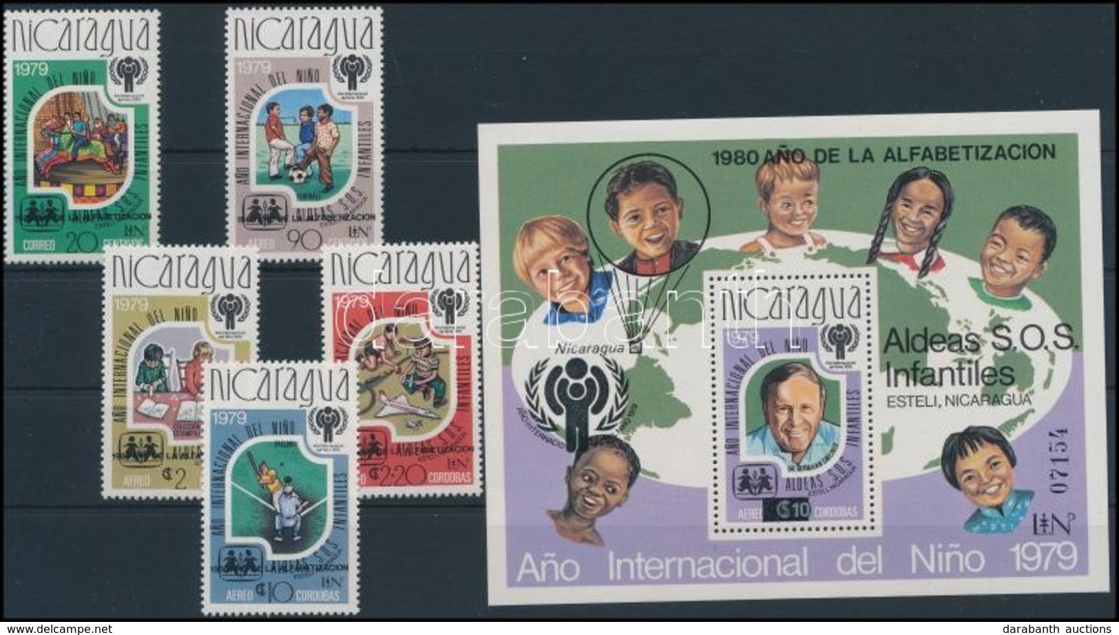 ** 1980 Nemzetközi Gyermekév Sor + Blokk,
International Year Of Children Set + Block
Mi 2154-2158 + 133 - Autres & Non Classés