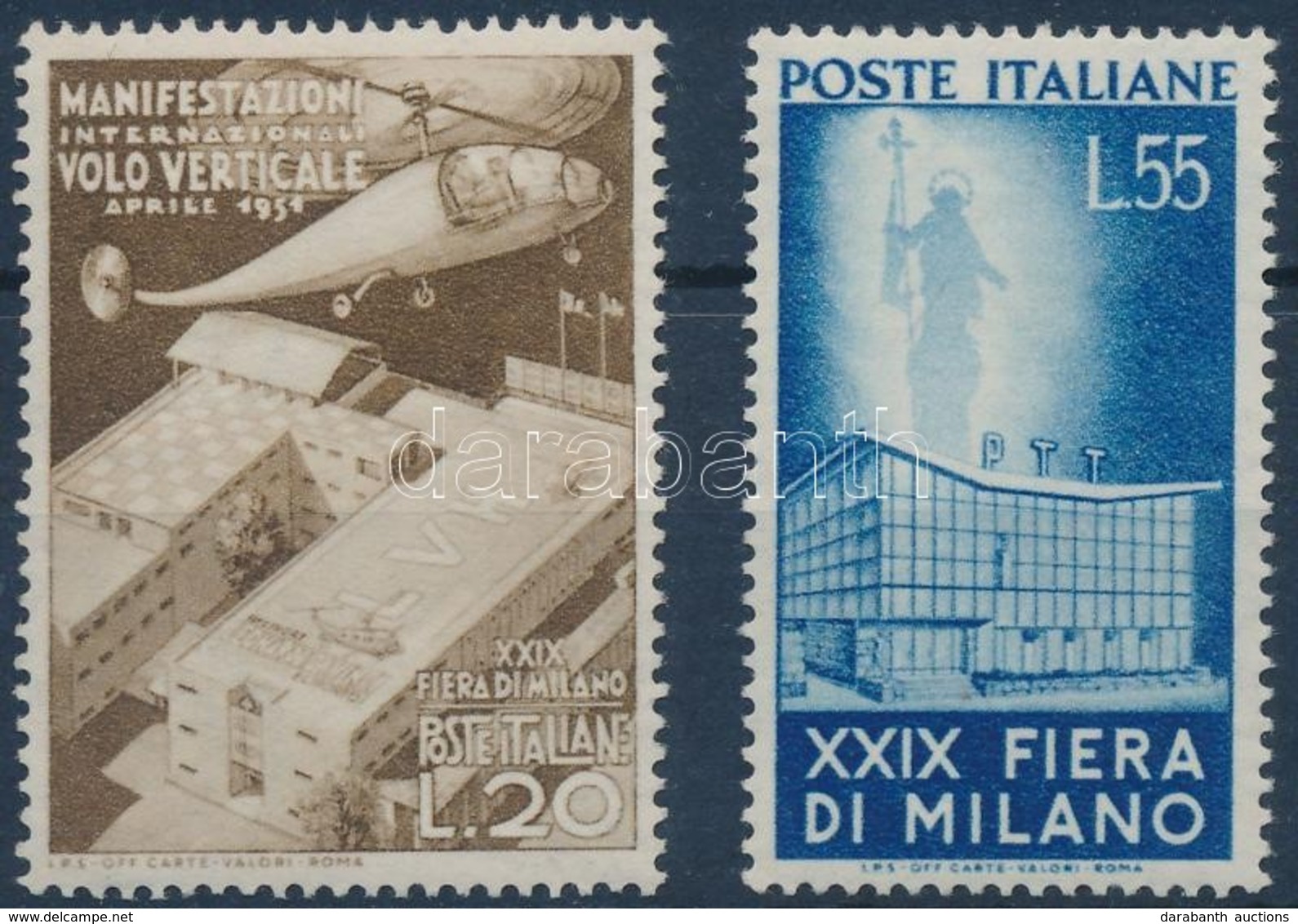 ** 1951 Milánói Vásár Sor Mi 830-831 - Andere & Zonder Classificatie