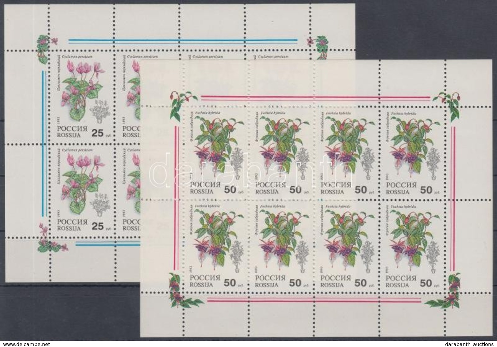 ** 1993 Szobanövények Kisívpár Mi 298-299 - Andere & Zonder Classificatie