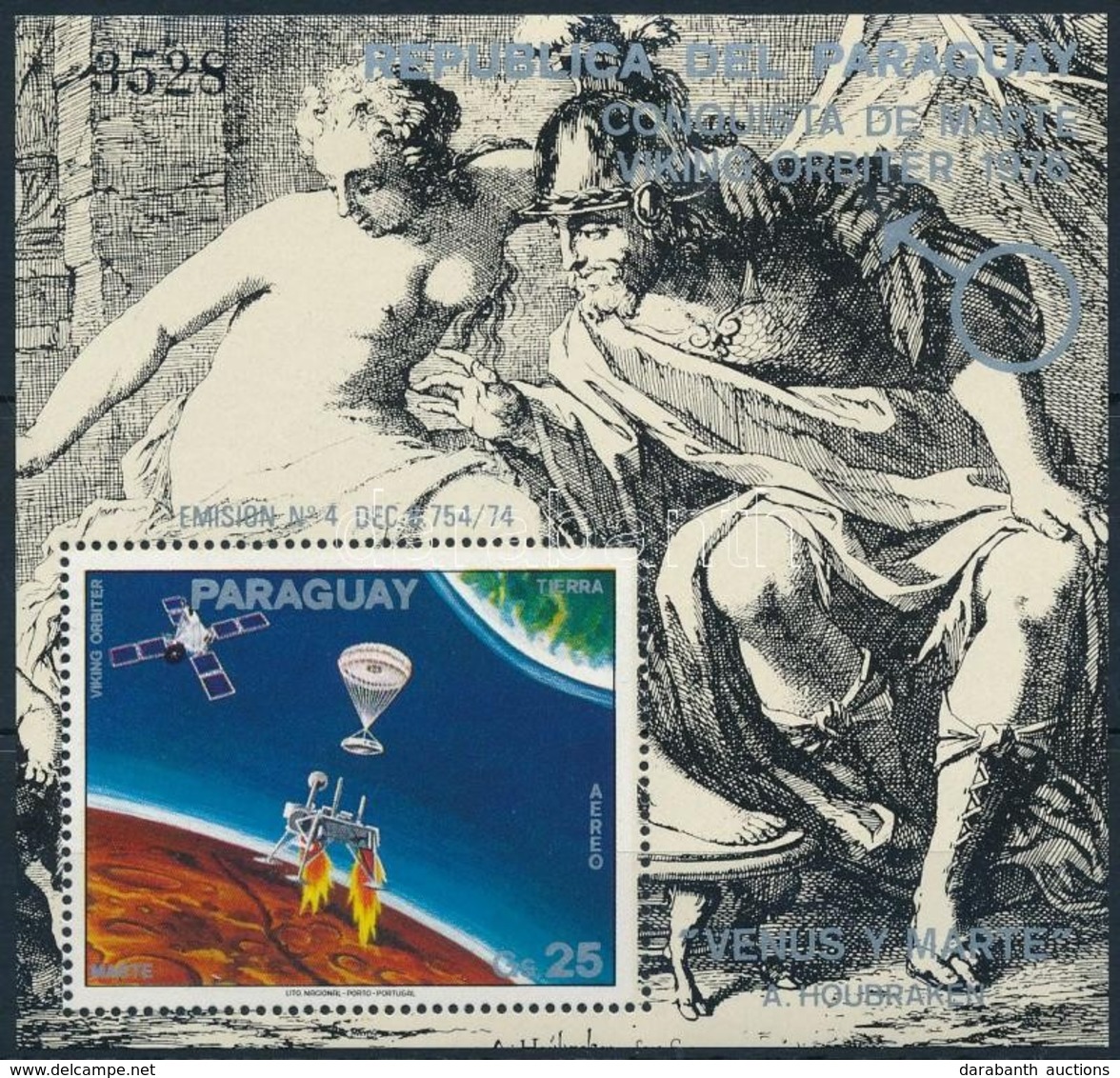 ** 1973 Marskutatás Blokk,
Mars Exploration Block
Mi 209 - Andere & Zonder Classificatie