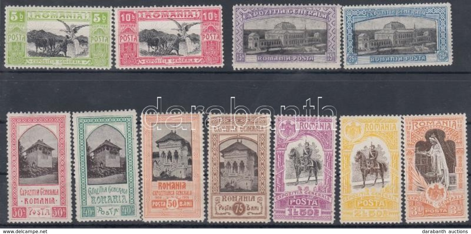 * 1906 Bukaresti Jubileumi Kiállítás Mi 197-207 - Andere & Zonder Classificatie