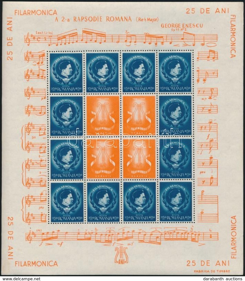 ** 1946 Filharmónia Kisívpár / Mi 985-986 Minisheets - Other & Unclassified