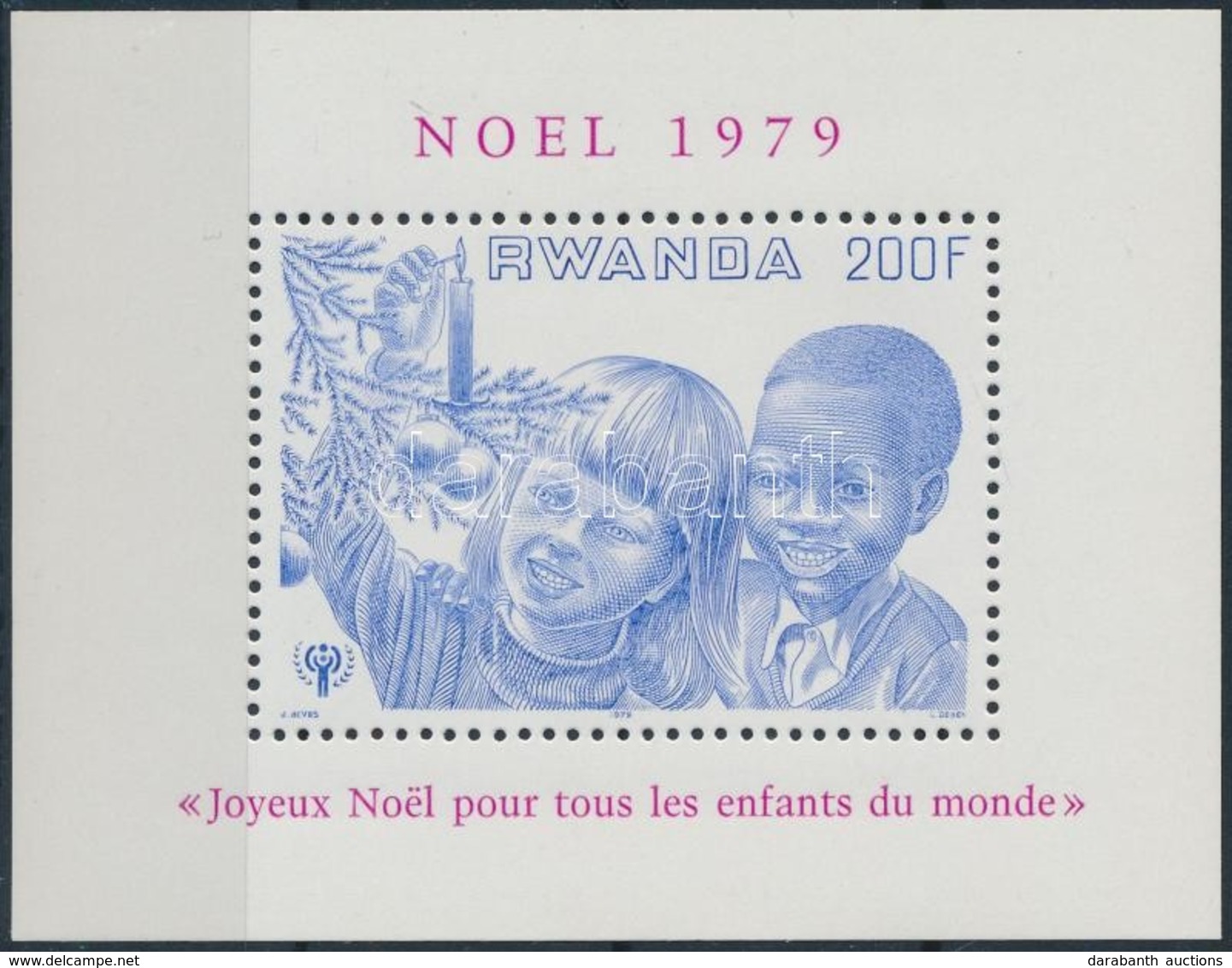 ** 1979 Nemzetközi Gyermekév, Karácsony Blokk,
International Year Of Children, Christmas Block
Mi 87 - Other & Unclassified