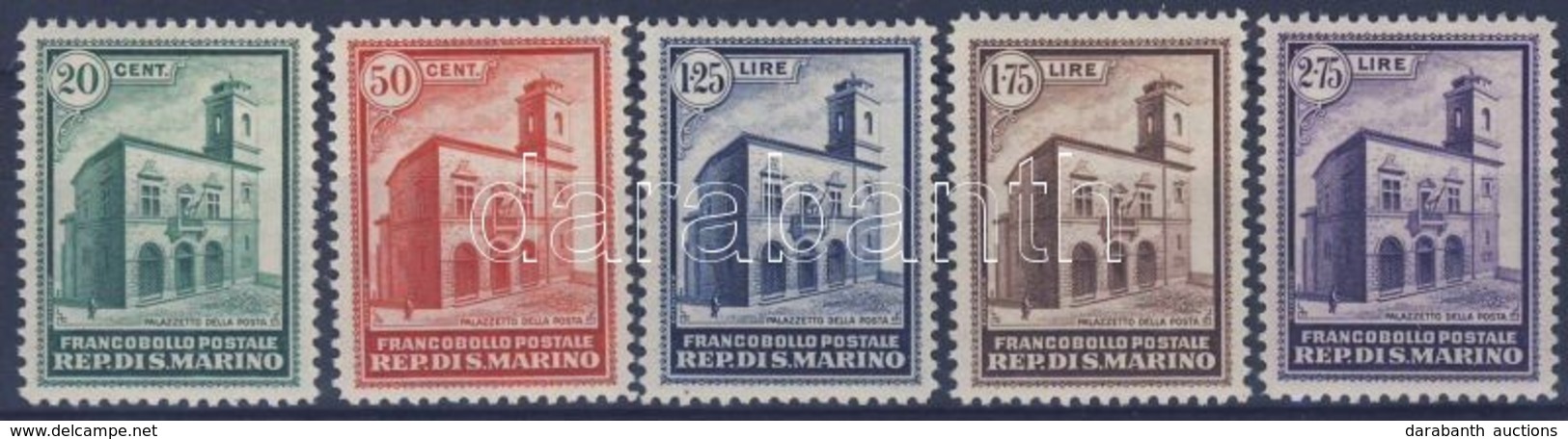 * 1932 A Posta új épülete Sor Mi 175-179 - Andere & Zonder Classificatie