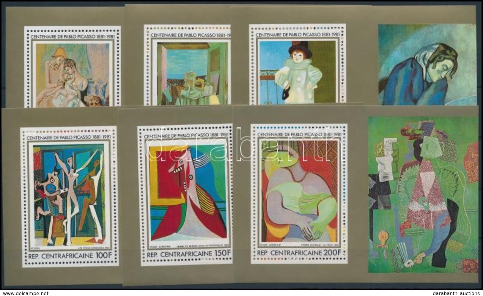 ** 1981 Picasso, Festmények Blokksor,
Picasso, Paintings Blockset
Mi 741-746 - Autres & Non Classés