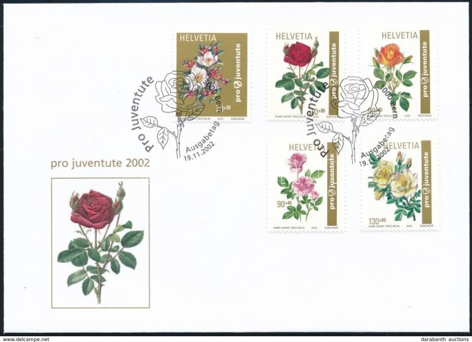 2002 Pro Juventute Sor Mi 1810-1814 FDC-n - Andere & Zonder Classificatie