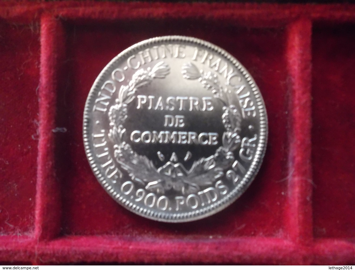 SILVER COIN FRENCH COLONIE FRANCE INDO CHINA FRANCAISE 1908 A PIASTRE DE COMMERCE 法属印度中国法国 - Autres & Non Classés