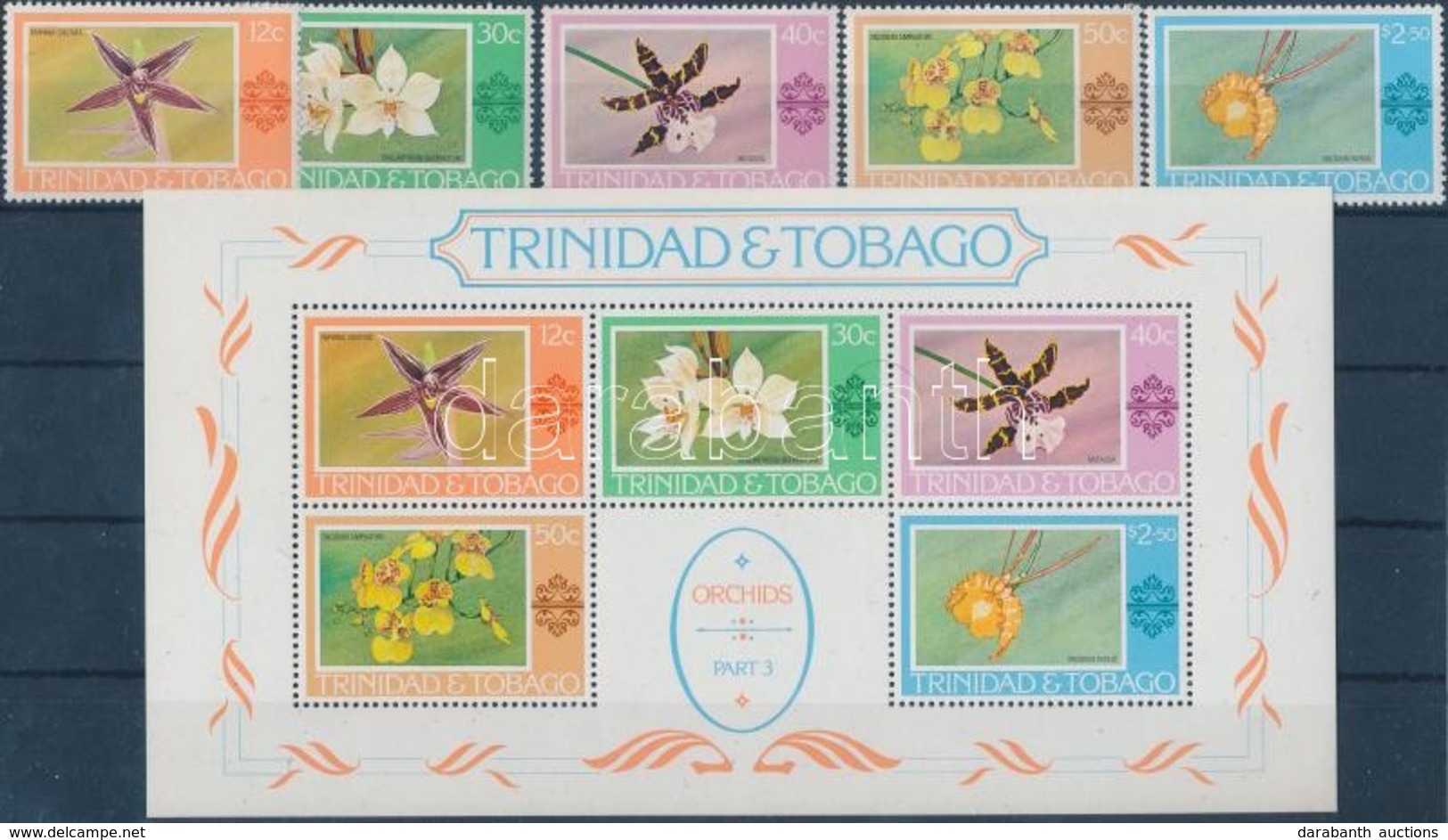 ** 1978 Forgalmi: Orchideák Sor Mi 367-371 + Blokk Mi 23 - Other & Unclassified