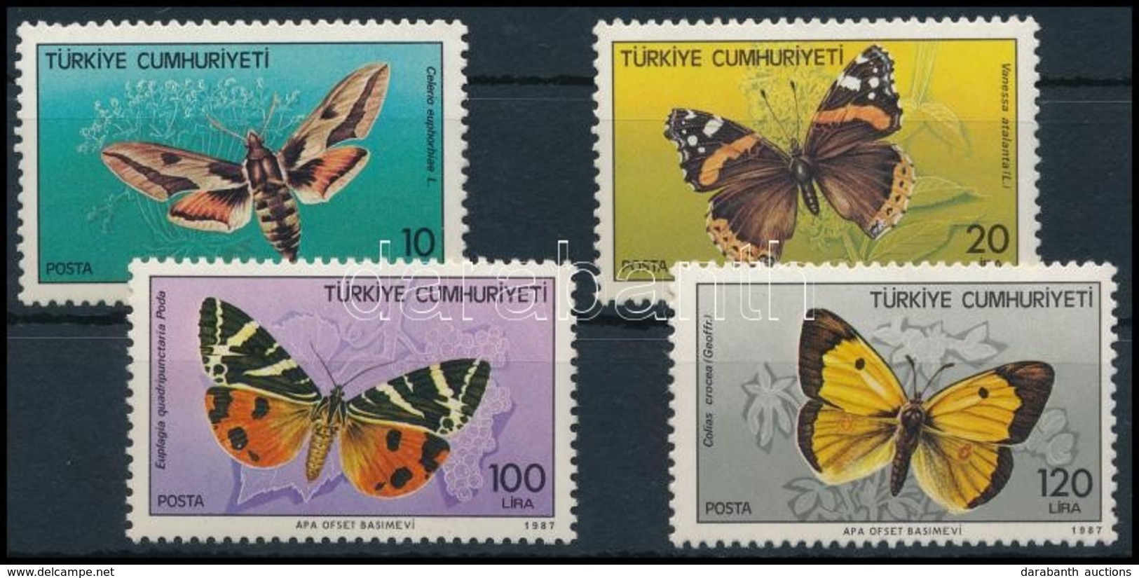 ** 1987 Lepke Sor,
Butterfly Set
Mi 2769-2772 - Autres & Non Classés