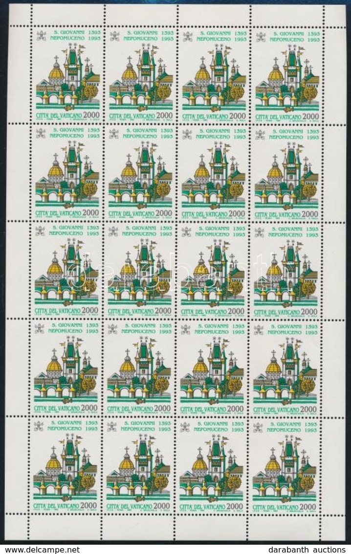 ** 1993 Johannes Von Nepomuk Kisív,
Johannes Von Nepomuk Mini Sheet
Mi 1098 - Sonstige & Ohne Zuordnung