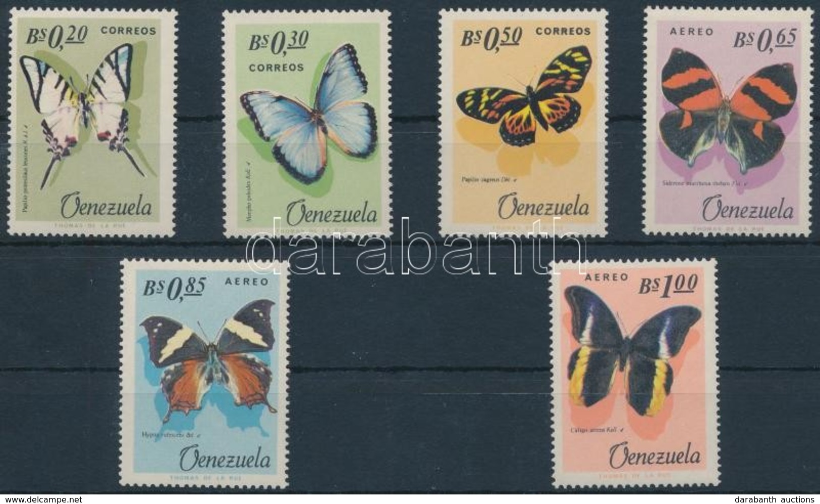 ** 1966 Lepkék Sor,
Butterflies Set
Mi 1639-1644 - Autres & Non Classés