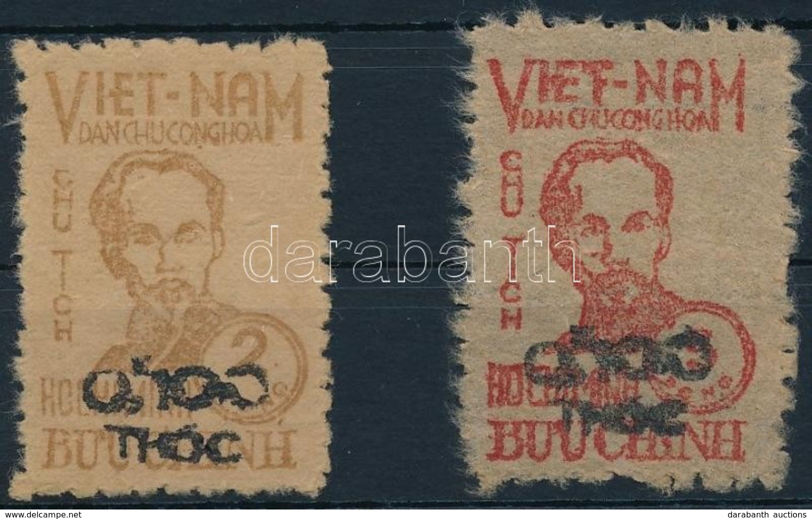 ** 1955 Forgalmi Felülnyomott Sor Mi 8-9 - Other & Unclassified