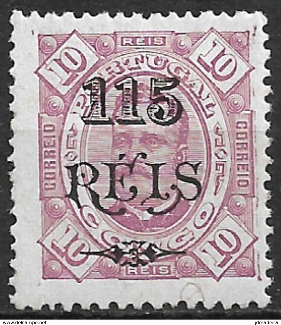 Portuguese Congo – 1902 King Carlos Surcharged 115 On 10 Réis - Congo Portuguesa