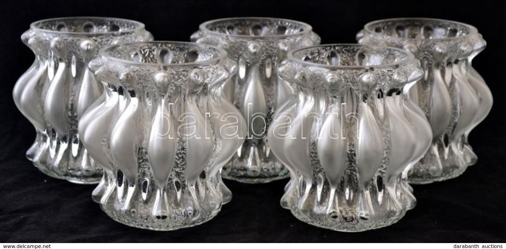 5 Db Dekoratív üveg Lámpabúra, Némelyik Apró Csorbákkal, Különböző Méretben - Autres & Non Classés