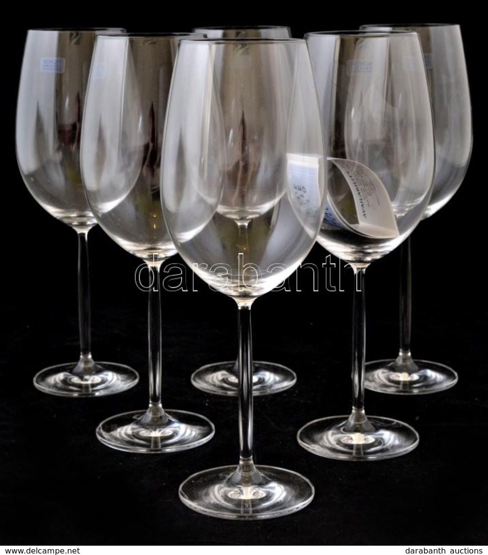 Schwott Zwiesel Talpas Pohár Készlet, Hibátlan, Jelzett, Eredeti Dobozában, M: 24 Cm (6×) - Glas & Kristal