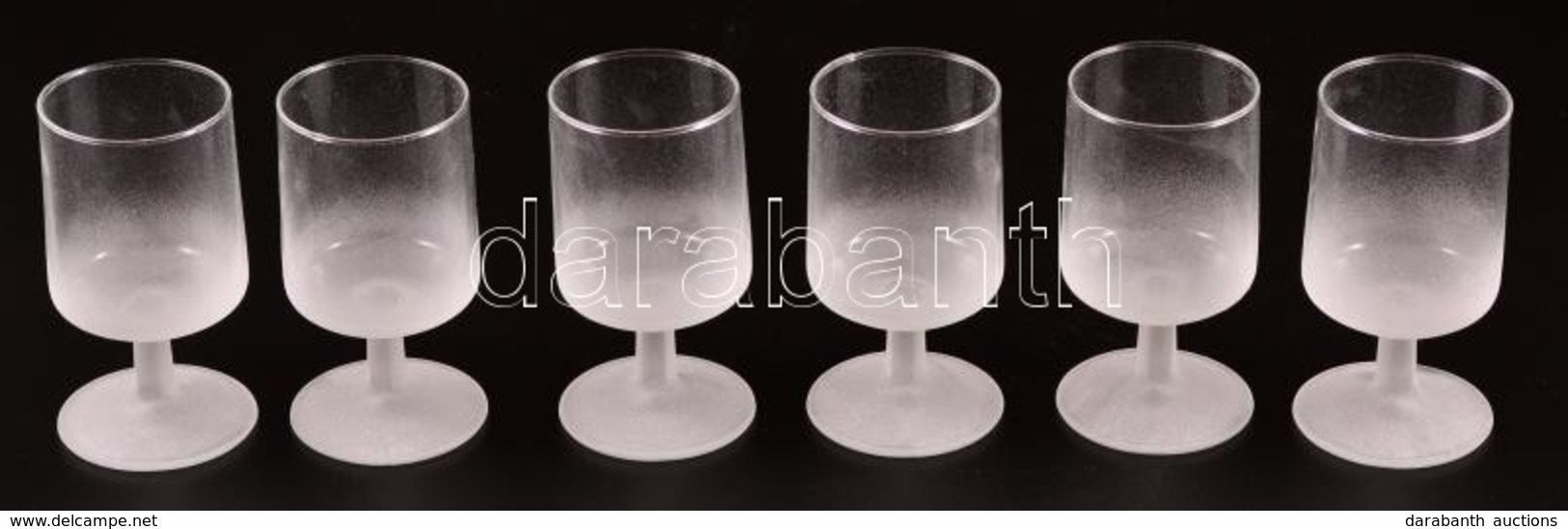 Talpas üvegpohár Készlet, 6 Db, Hibátlanok, Eredeti Dobozában, M: 11 Cm - Glass & Crystal