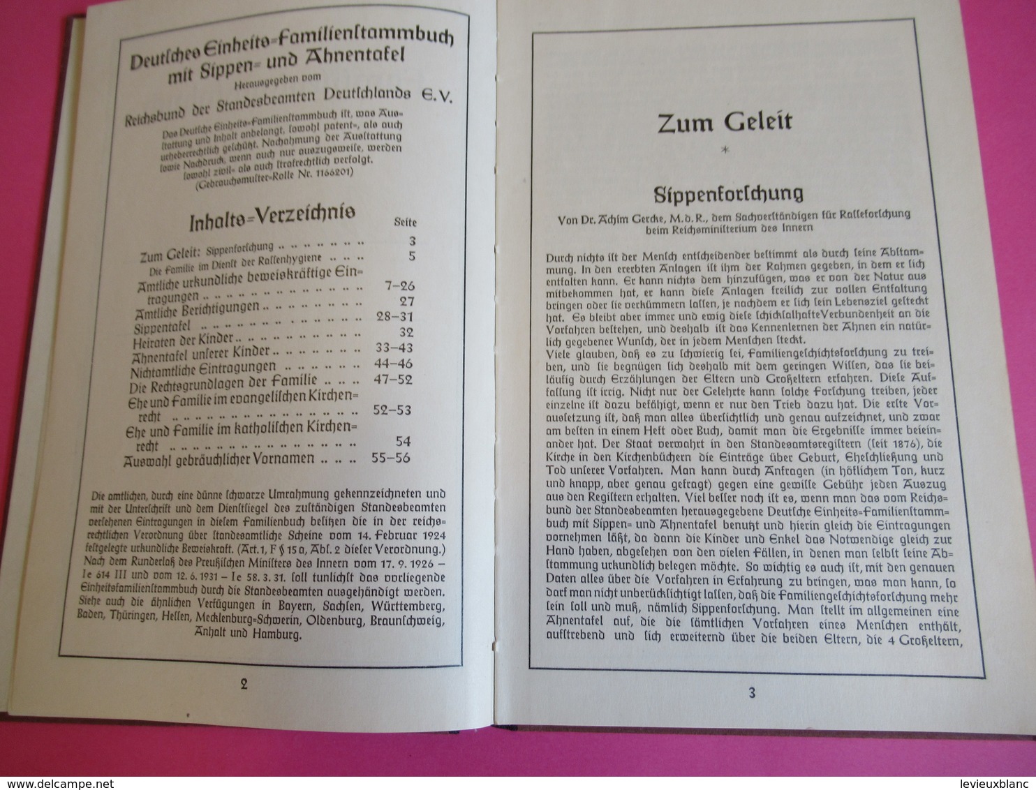 Livret De Famille Allemand/ Deutsches Einheits Familien Stammbuch/ KEHL S RHEIN/ Bade Wurtemberg/ 1935       AEC162 - Non Classés