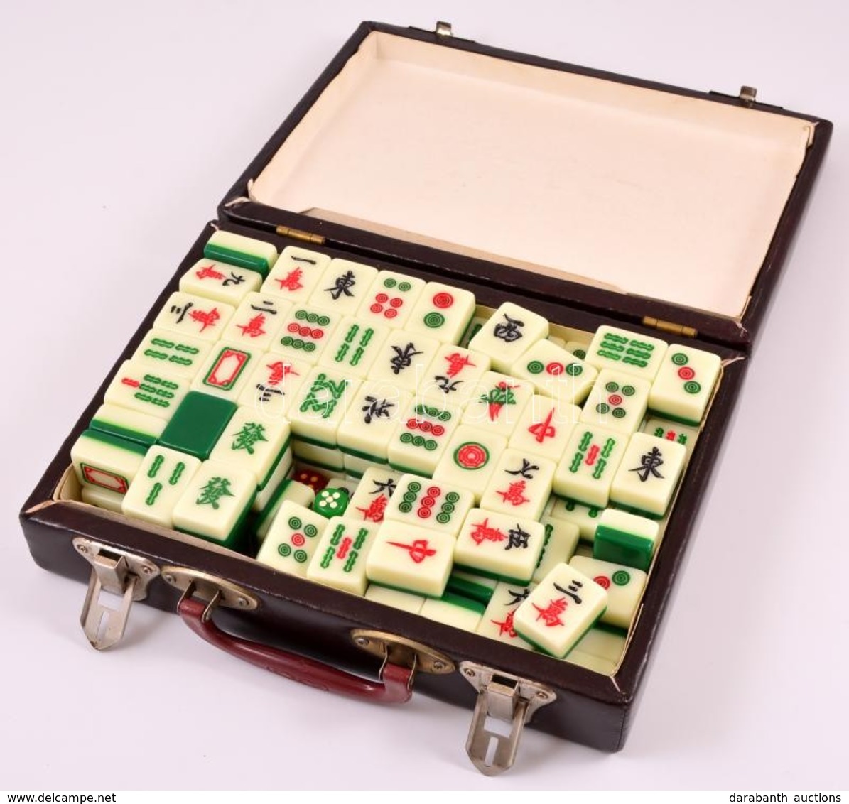 Kínai Mahjong Játék, Bőröndben, 28×20×7 Cm - Autres & Non Classés