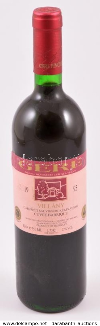 1995 Cabernet Sauvignon - Kék Frankos Cuvée Barrique Bontatlan Palack Vörösbor - Other & Unclassified