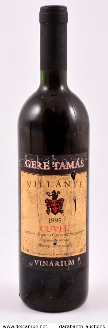 1995 Gere Tamás Villányi Cuvée Cabernet Franc- Cabernet Aauvignon Bontatlan Palack Vörösbor - Andere & Zonder Classificatie