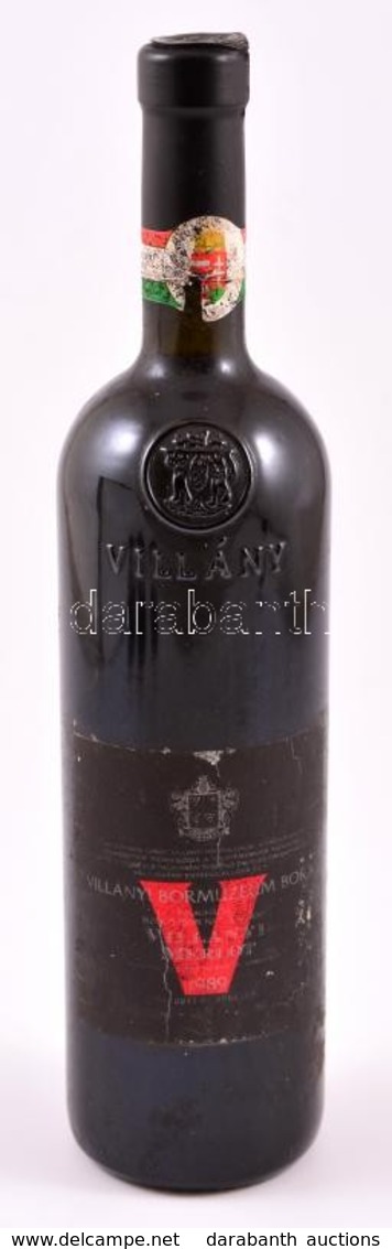 1989 Villányi Bormúzeum Bora Villányi Merlot Bontatlan Palack Vörösbor - Sonstige & Ohne Zuordnung