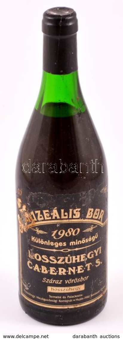 1980 Hosszúhegyi Cabernet Sauvignon Bontatlan Palack Vörösbor - Other & Unclassified