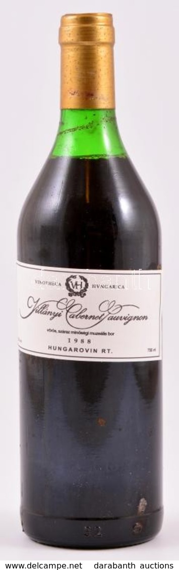 1988 Villányi Cabernet Sauvignon Bontatlan Palack Vörösbor Jó évjáratból - Andere & Zonder Classificatie