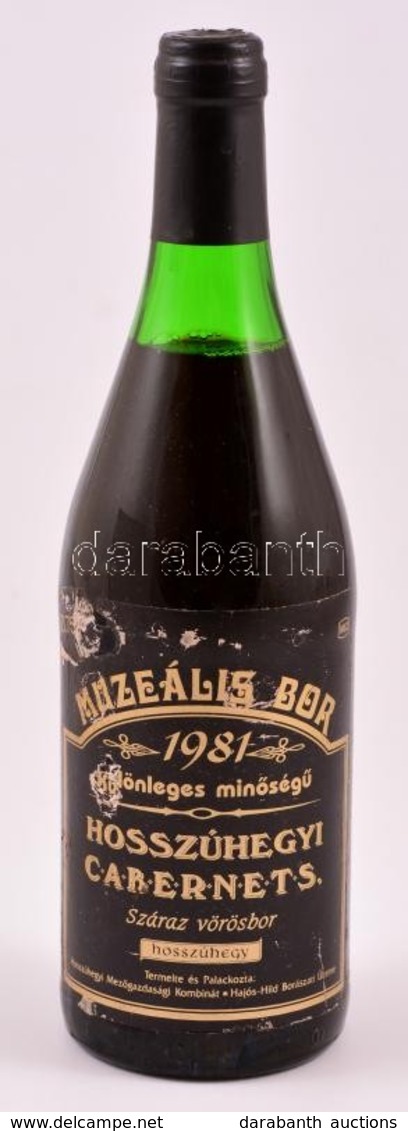 1981 Hosszúhegyi Cabernet Sauvignon Bontatlan Palack Vörösbor - Other & Unclassified