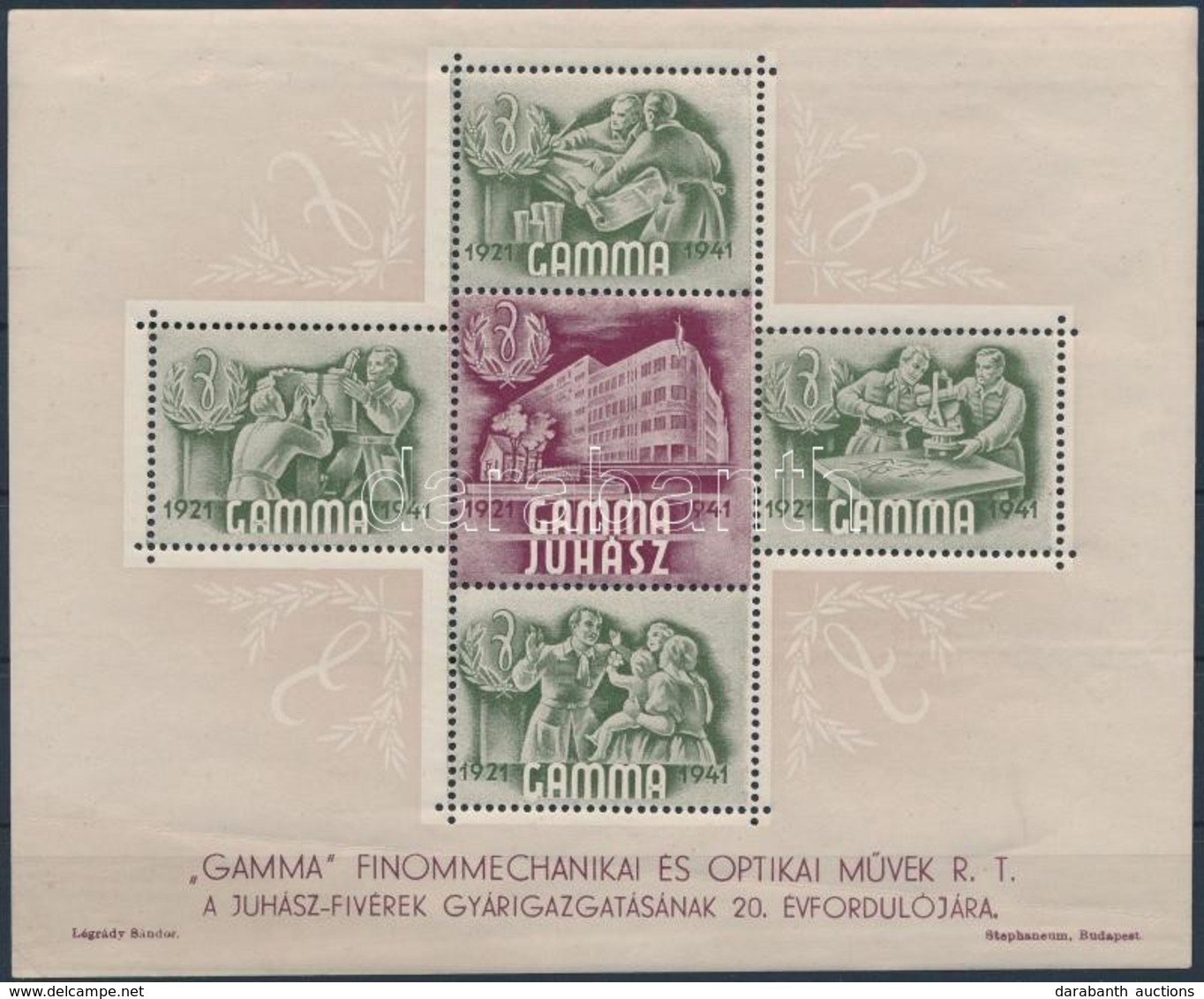 1941 Gamma Levélzáró Blokk - Unclassified