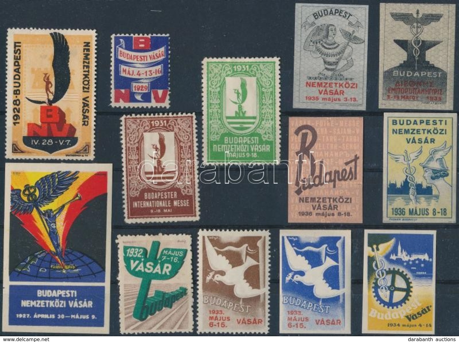 1927-1936 A Budapesti Ipari Vásárokról Készült  Reklámkiadványok (13 Db) - Non Classés