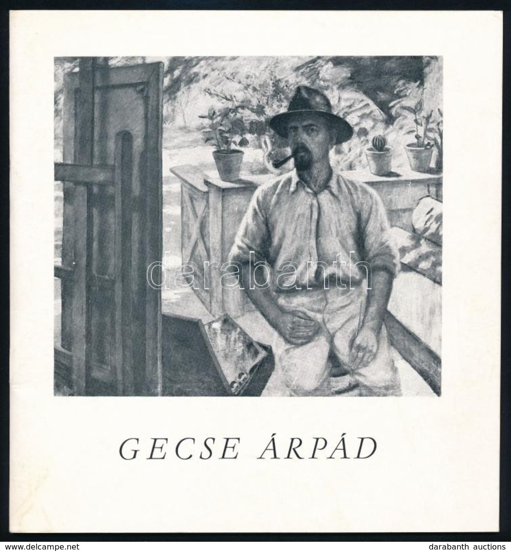 1980 Gecse Árpád Festőművész Aláírása Kiállítási Katalógusán - Andere & Zonder Classificatie