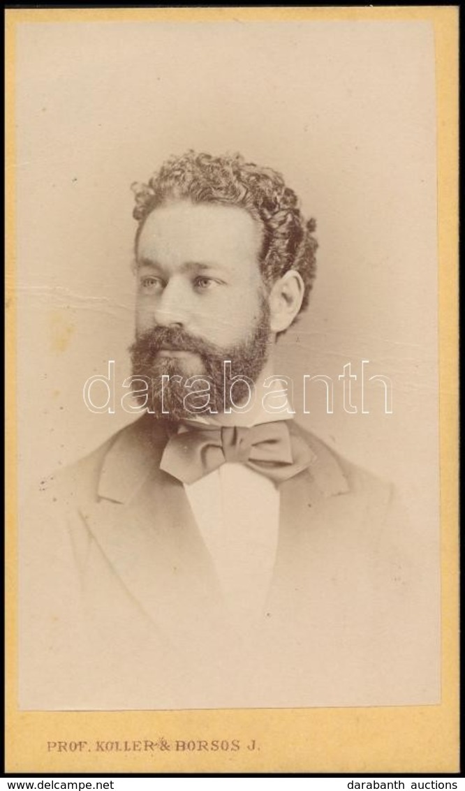 Harrach József (1848-1899.) Zeneesztéta, Zenetörténész, Tanár Fotója Füredi Keöd József (1839-1897) Színész, Balatoni és - Autres & Non Classés