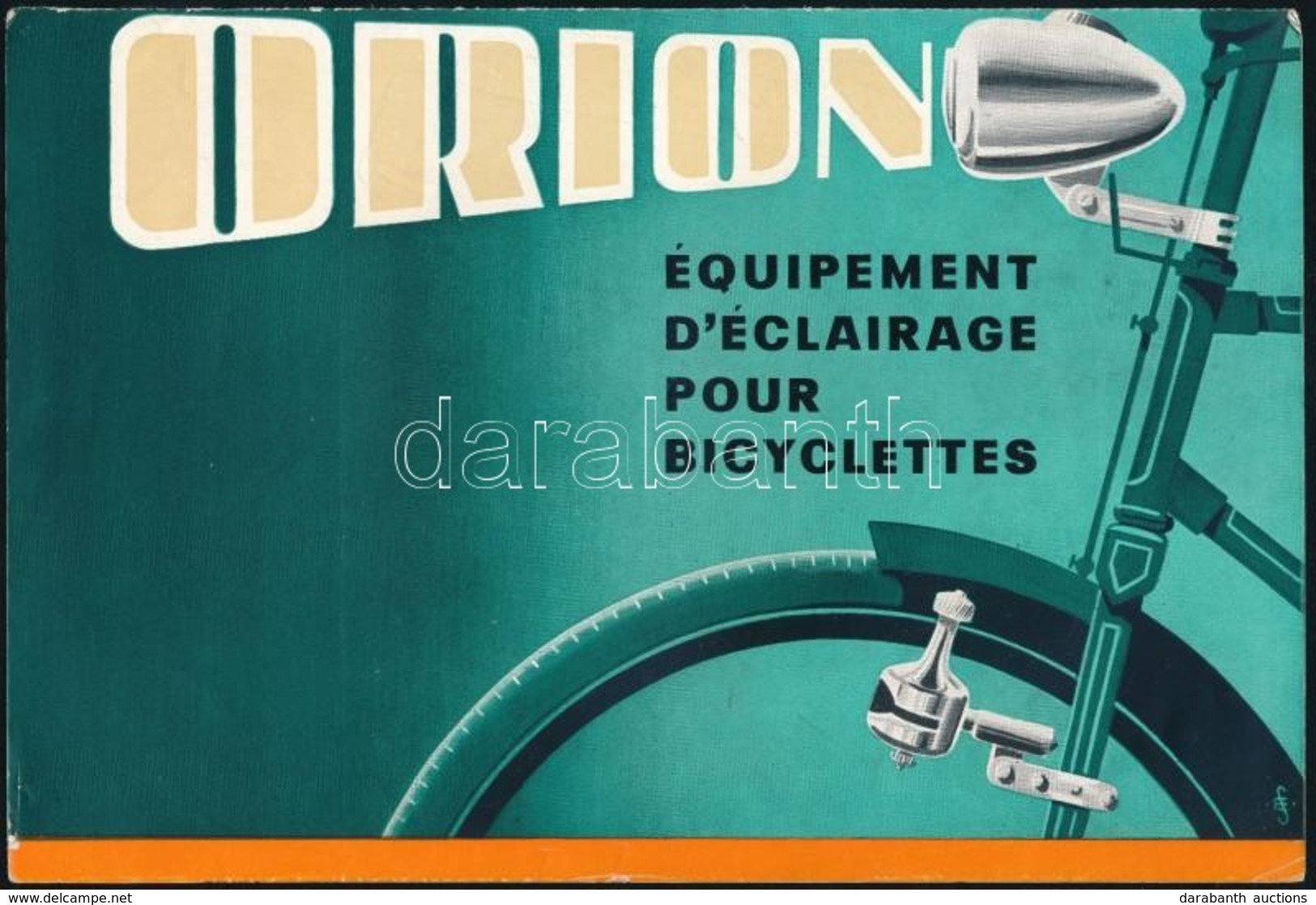 Orion Kerékpárlámpa Prospektus, Francia Nyelvű - Publicités