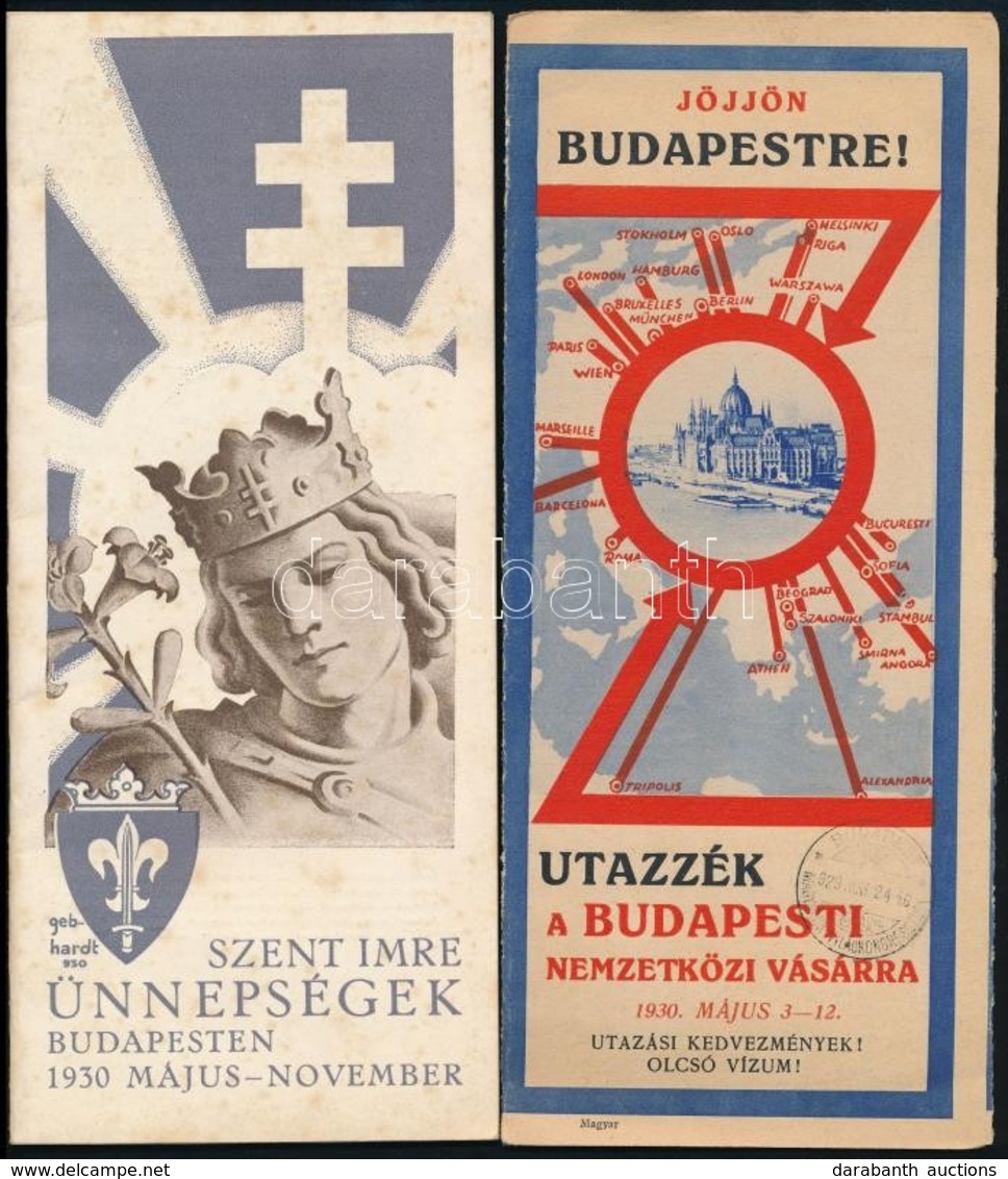 Cca 1940 Budapest 4 Db Turistáknak Szólo Kiadvány, Térképes Ismertető - Other & Unclassified