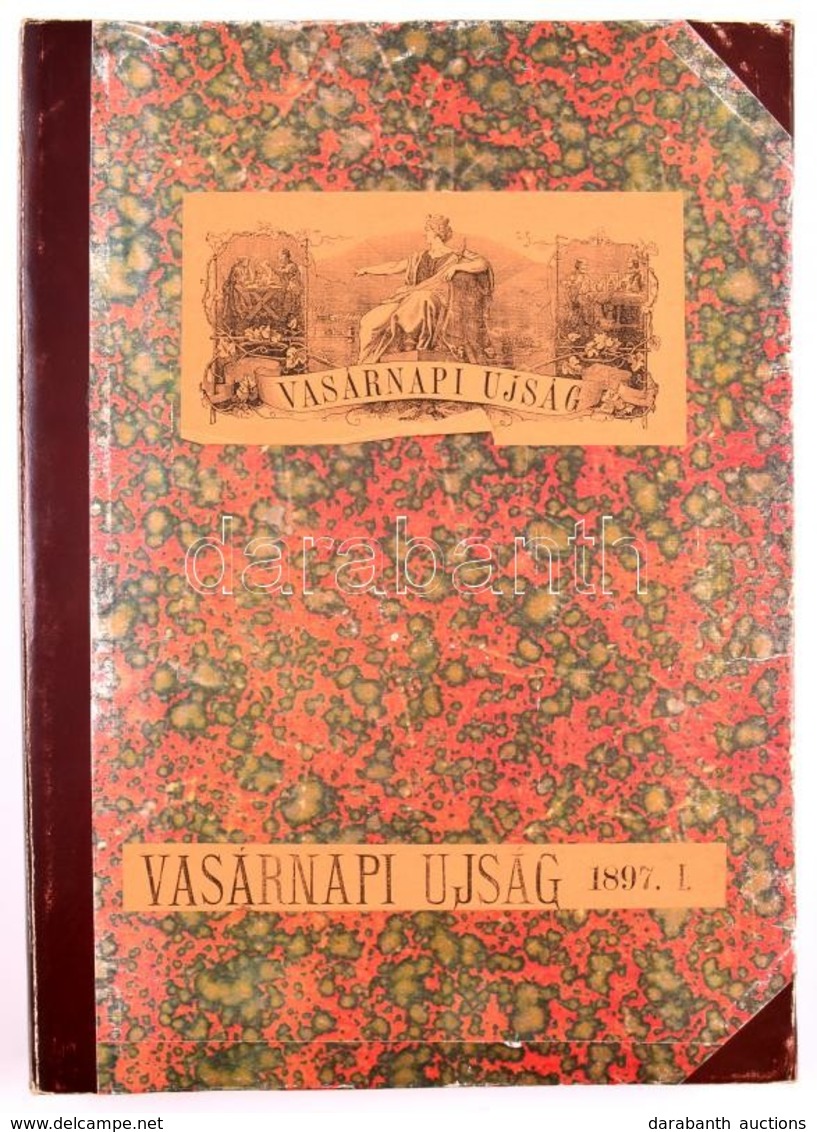 1897 A Vasárnapi Újság I. Fél évfolyama Bekötve,javított Félvászon Kötésben. Jó állapotban - Zonder Classificatie