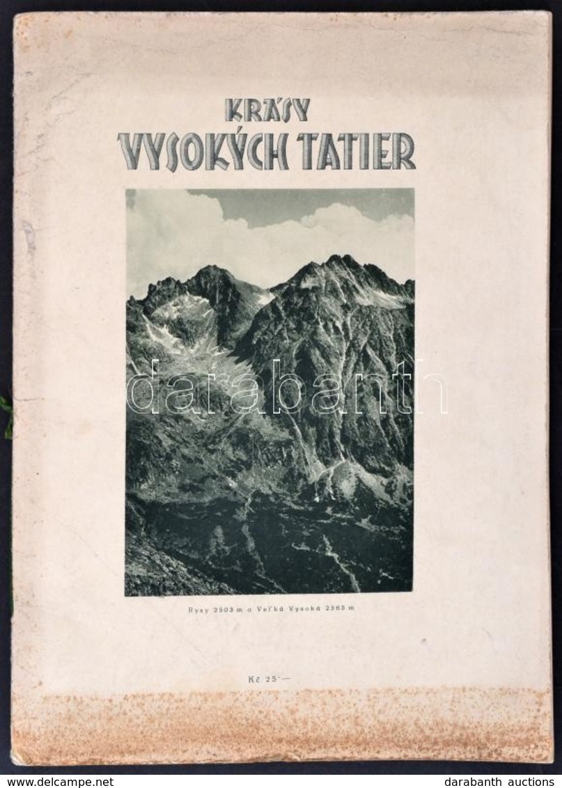 Cca 1930 Krásy Vysokych Tatier Picture Album / Tátra Képes Album 64p Csak Képek - Ohne Zuordnung